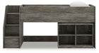 Frandern Loft Bed with Bookcase Storage - Just Furniture (PA) - Multi Location