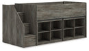 Frandern Loft Bed with Bookcase Storage - Just Furniture (PA) - Multi Location