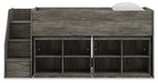 Frandern Loft Bed with Bookcase Storage - Just Furniture (PA) - Multi Location