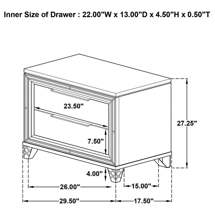 Marmore Nightstand - Just Furniture (PA) - Multi Location