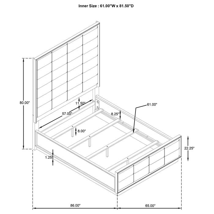 Durango 4 Pc Bedroom Set - Just Furniture (PA) - Multi Location
