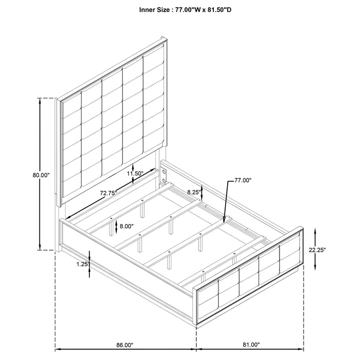 Durango 4 Pc Bedroom Set - Just Furniture (PA) - Multi Location