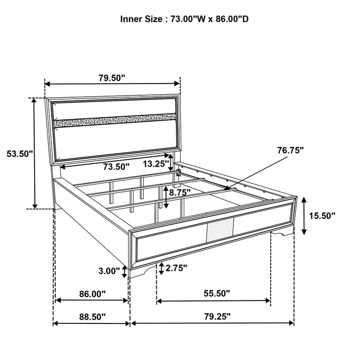 Miranda Panel Bed - Just Furniture (PA) - Multi Location