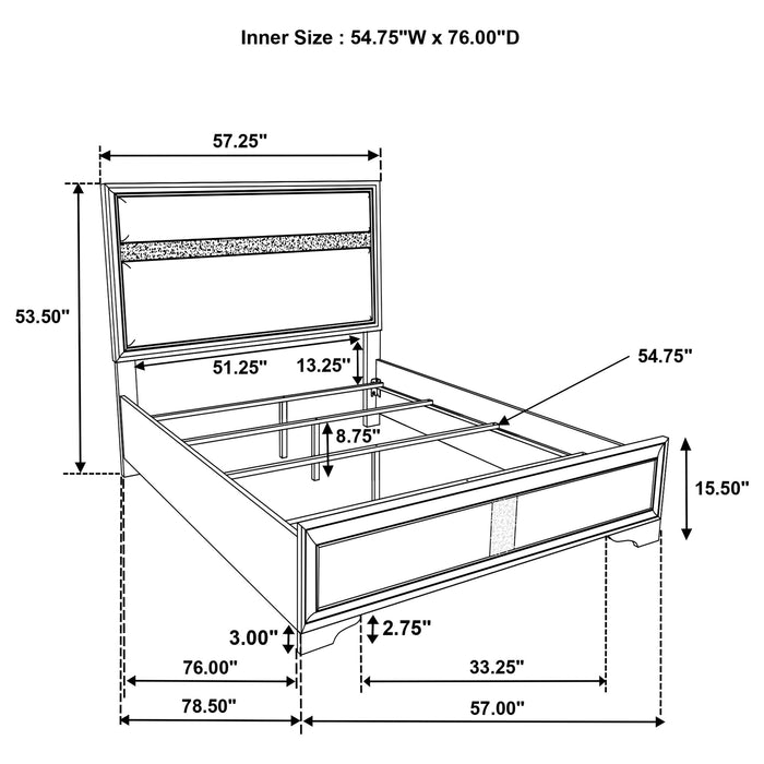 Miranda Panel Bed - Just Furniture (PA) - Multi Location