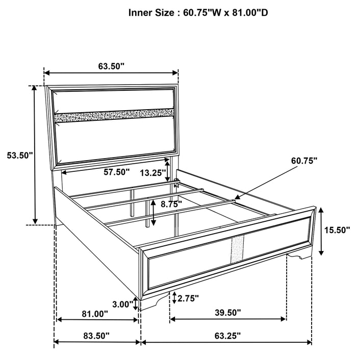 Miranda Queen Bed - Just Furniture (PA) - Multi Location
