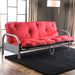 Aksel Black/Red Futon Mattress, Black, Red & Gray - Just Furniture (PA) - Multi Location