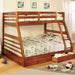 California II Cherry Twin/Full Bunk Bed w/ 2 Drawers Cherry, Walnut, Grey, &Oak - Just Furniture (PA) - Multi Location