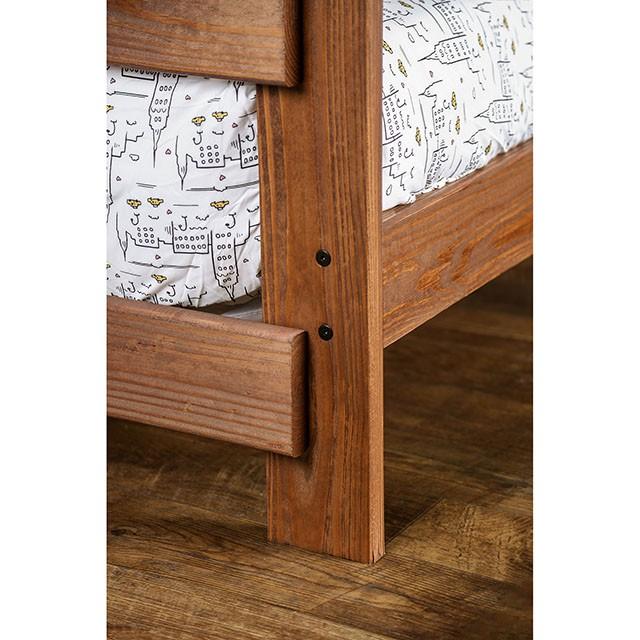 Arlette Twin/Twin Bunk Bed Brown, Black, Gray, & White - Just Furniture (PA) - Multi Location