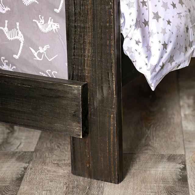 Arlette Twin/Twin Bunk Bed Brown, Black, Gray, & White - Just Furniture (PA) - Multi Location