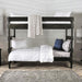 Arlette Twin/Twin Bunk Bed Brown, Black, Gray, & White - Just Furniture (PA) - Multi Location