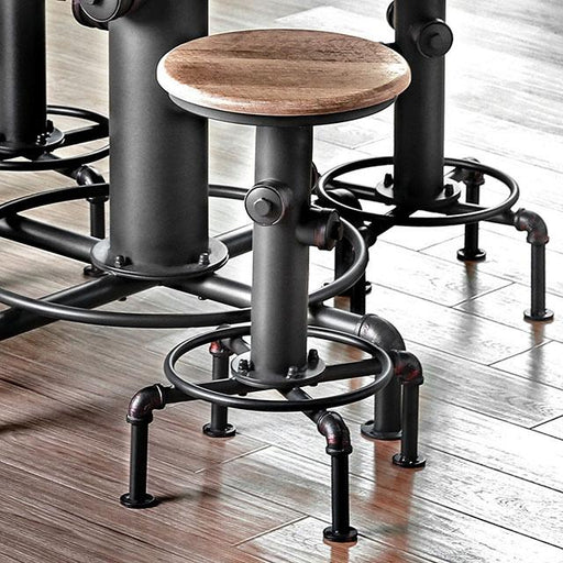 Foskey Antique Black Counter Ht. Chair (2/CTN) - Just Furniture (PA) - Multi Location