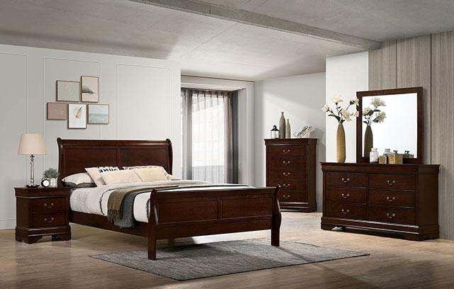 Louis Philippe Full, Twin, Full, & King Bed Black, Grey, Brown & White - Just Furniture (PA) - Multi Location
