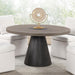 Broager 5 Pc Dining Table Set (Light Gray Swivel Chairs) - Just Furniture (PA) - Multi Location
