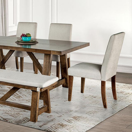 Losone Dining Table Set with Bench Rustic - Just Furniture (PA) - Multi Location
