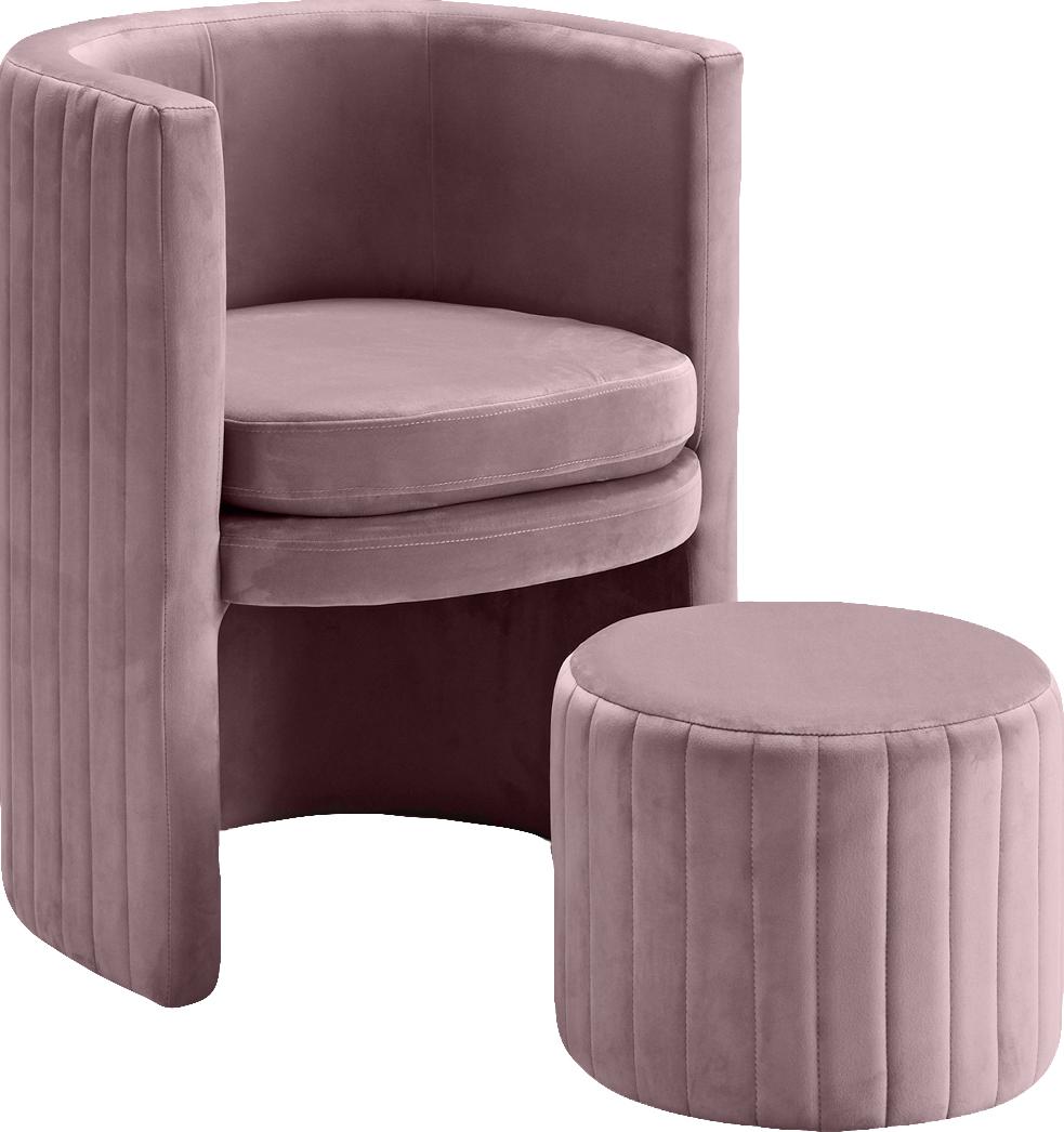 Chair and Ottoman Set