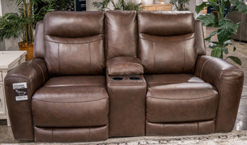 Gravier Power Reclining Loveseat with Console - Just Furniture (PA) - Multi Location