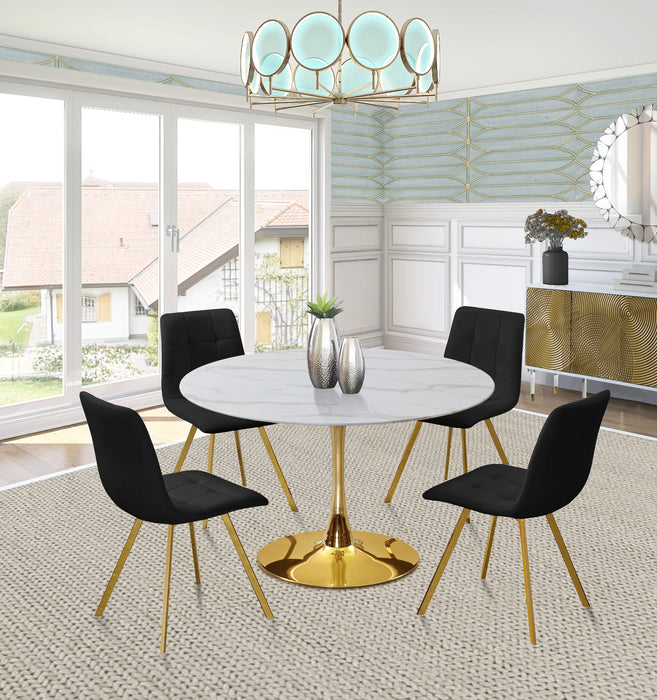 Annie Black Velvet Dining Chair