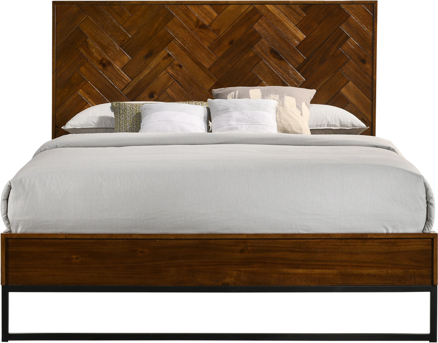 Reed Antique Coffee Queen Bed (3 Boxes)
