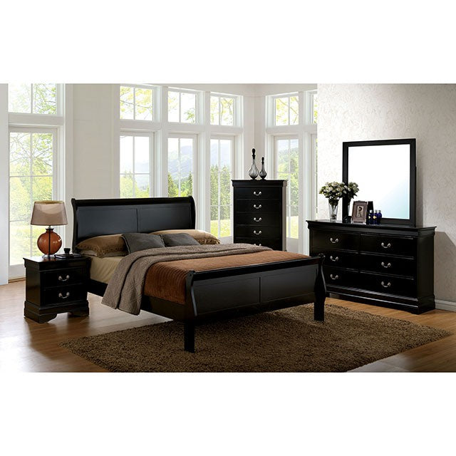 Louis Philippe Full, Twin, Full, & King Bed Black, Grey, Brown & White - Just Furniture (PA) - Multi Location