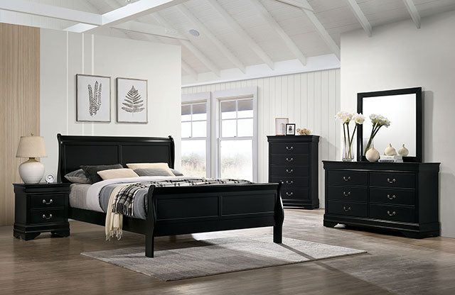 Louis Philippe Full, Twin, Full, & King Bed Black, Grey, Brown & White - Just Furniture (PA) - Multi Location