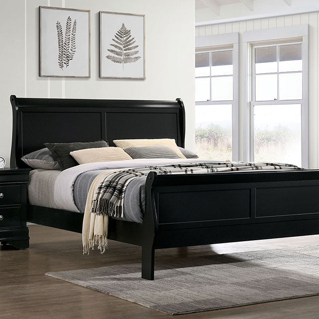 Louis Philippe Full, Twin, Full, & King Bed Black, Grey, Brown & White - Just Furniture (PA) - Multi Location