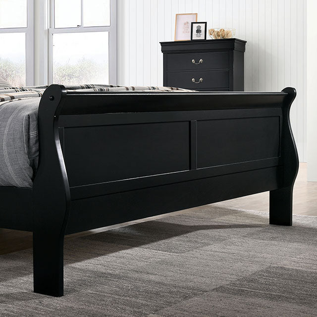 Louis Philippe Full, Twin, Full, & King Bed Black, Grey, Brown & White - Just Furniture (PA) - Multi Location