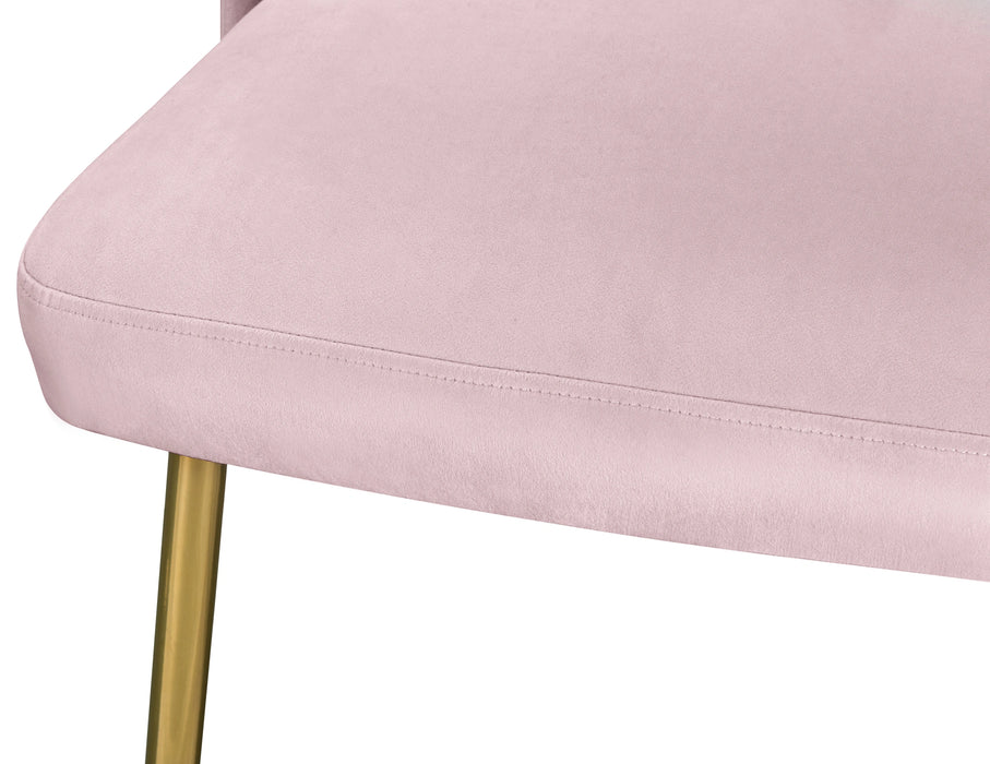 Logan Pink Velvet Dining Chair