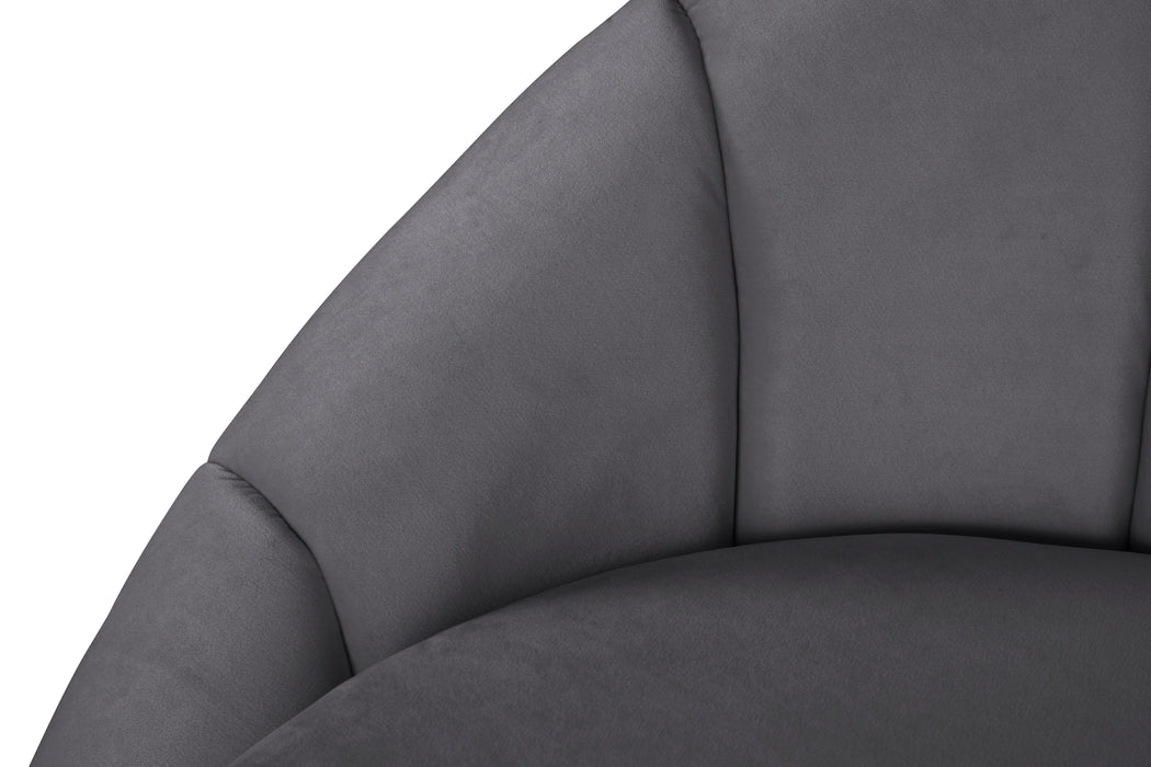 Shelly Grey Velvet Chair