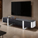 Leknes TV Stand Black w/ Silver Frame - Just Furniture (PA) - Multi Location