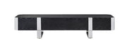 Leknes TV Stand Black w/ Silver Frame - Just Furniture (PA) - Multi Location