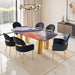 Northolt 7 Pc. Dining Table Set W/ Black Chair - Just Furniture (PA) - Multi Location