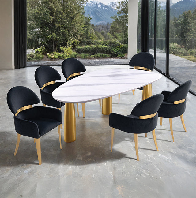 Northam 7 Pc. Dining Table Set W/ Black Chair - Just Furniture (PA) - Multi Location