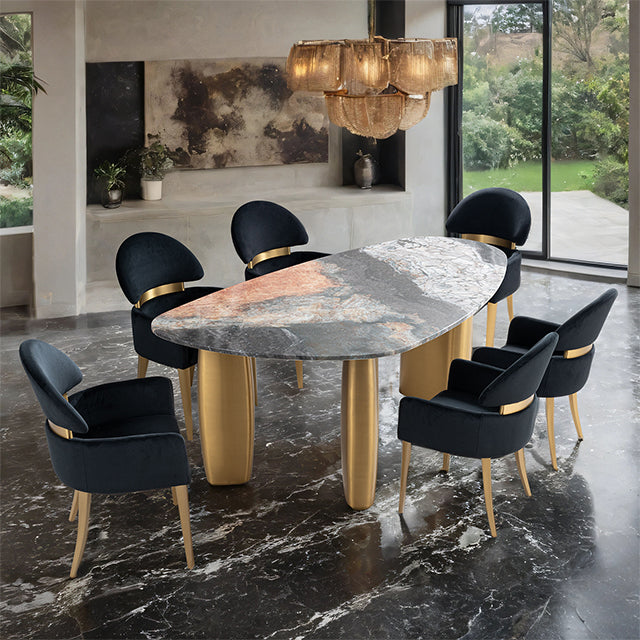 Northwich 7 Pc. Dining Table Set W/ Black Chair - Just Furniture (PA) - Multi Location