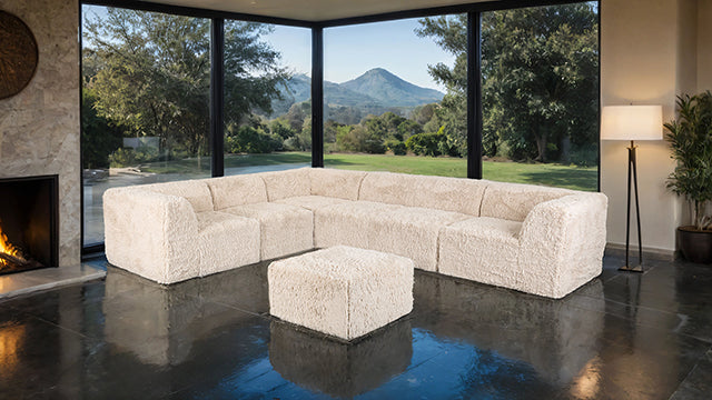 Nappi Large L-Sectional w/ Ottoman (Compressed Foam) - Just Furniture (PA) - Multi Location