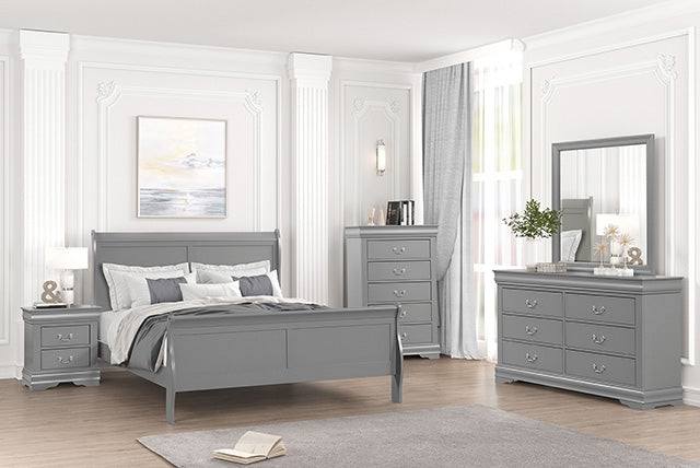 Louis Philippe Full, Twin, Full, & King Bed Black, Grey, Brown & White - Just Furniture (PA) - Multi Location