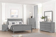 Louis Philippe Full, Twin, Full, & King Bed Black, Grey, Brown & White - Just Furniture (PA) - Multi Location