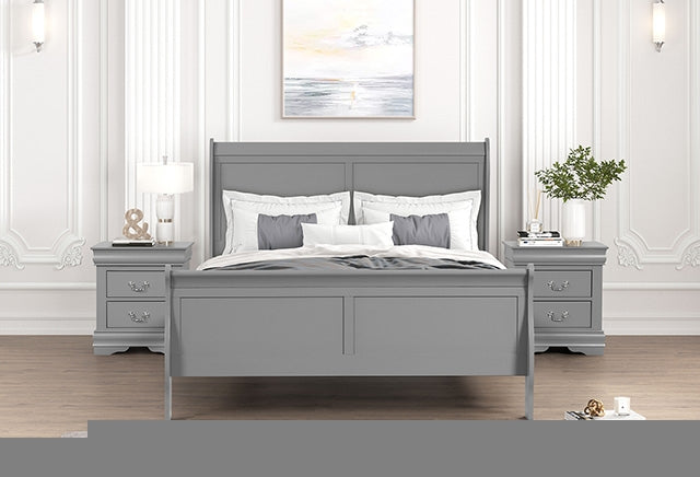 Louis Philippe Full, Twin, Full, & King Bed Black, Grey, Brown & White - Just Furniture (PA) - Multi Location