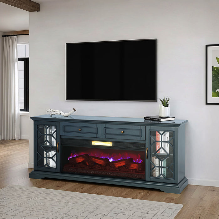 Fidel 74'' TV Console w/ Electric Fireplace - Just Furniture (PA) - Multi Location